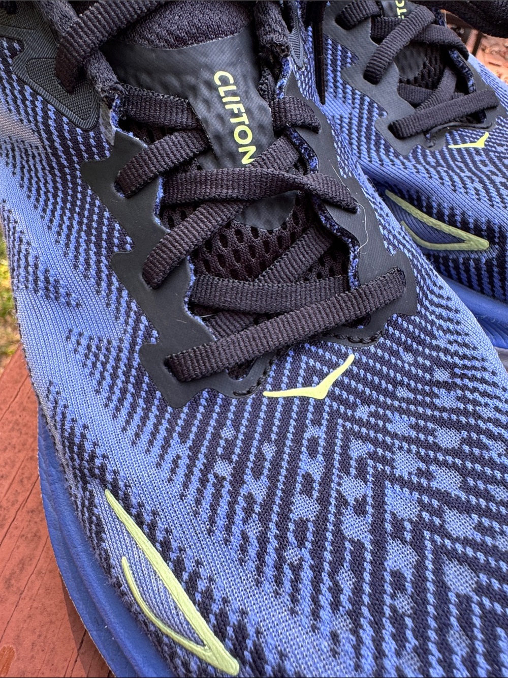 9 HOKA One Clifton 9 Women’s Running Shoes Blue Lime Size 9B - Picture 15 of 15